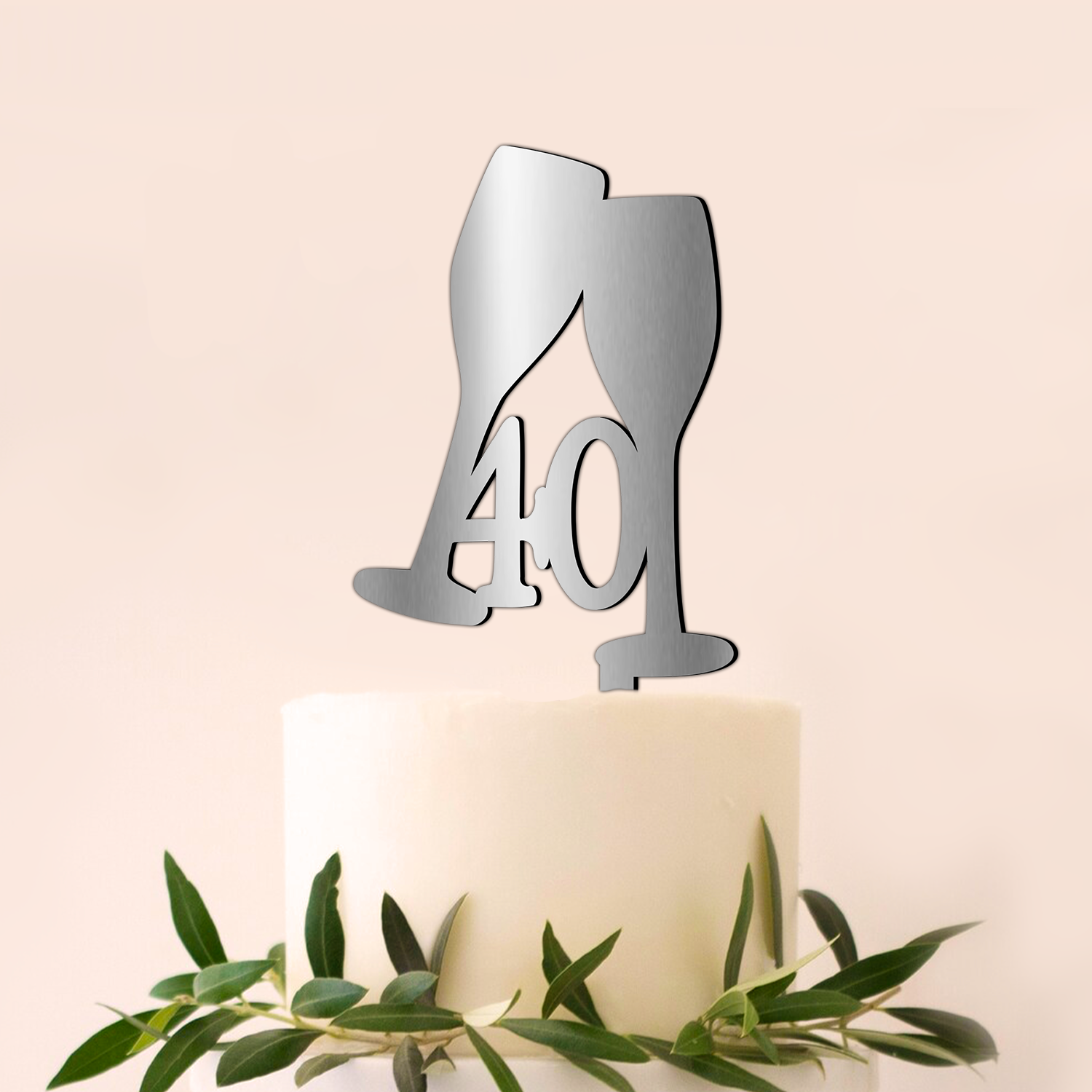 Cake Topper Personalizat Pahare Varsta