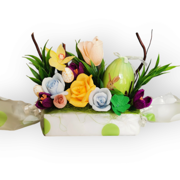 Aranjament floral model Paste Ou - imagine 3