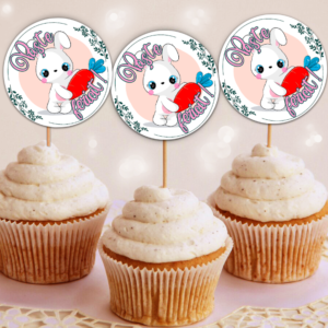 Etichete Cupcakes, Paste fericit!, Set 35 Buc