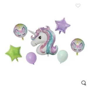 Set baloane Unicorn 7 buc