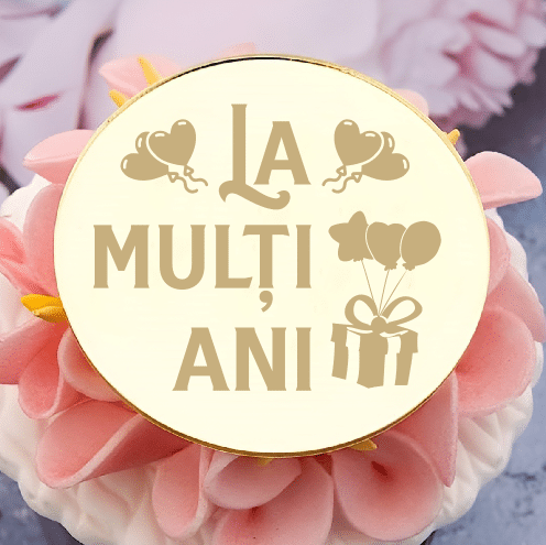 Accesoriu Tort/Cupcake La Multi Ani Set 10 buc