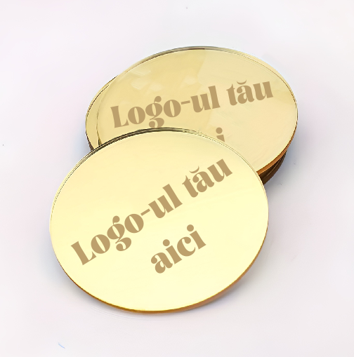 Accesoriu Tort/Cupcake Logo-ul Tau/Nume Companie Set 10 buc - imagine 2