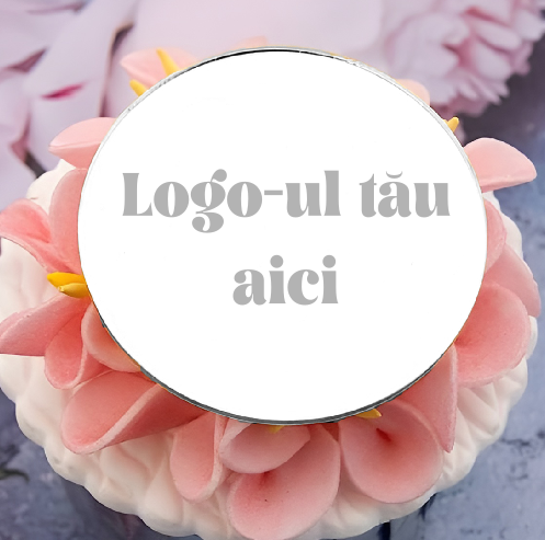 Accesoriu Tort/Cupcake Logo-ul Tau/Nume Companie Set 10 buc