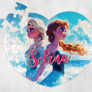 Puzzle personalizat Frozen, Ana si Elsa