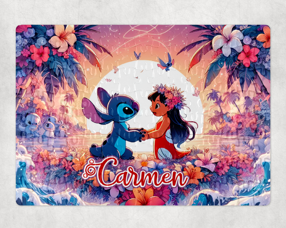 Puzzle personalizat Lilo si Stich