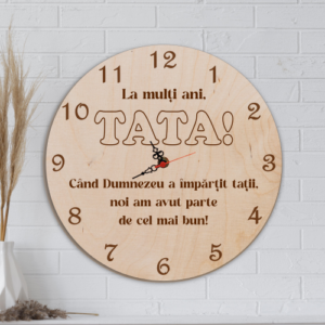 Ceas gravat Aniversare Tata