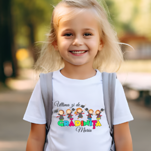 Tricou Personalizat Copii, Ultima Zi De Gradinita
