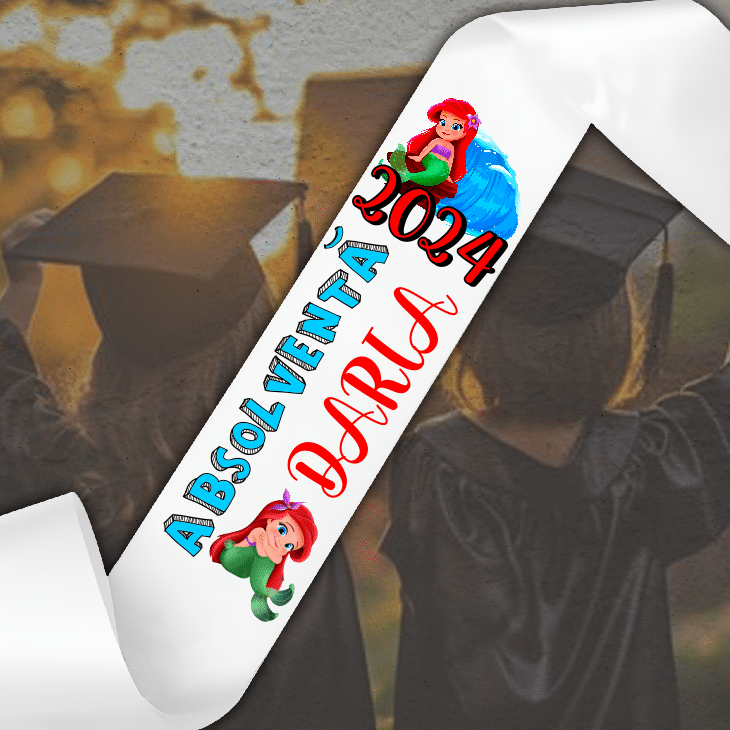 Esarfa Personalizata Copii Absolventi, Mica Sirena