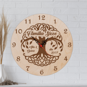 Ceas de perete personalizat, Familie Copacul Vietii