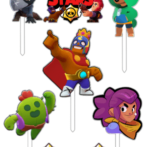 Alternative view of Set figurine tort, Brawl Stars