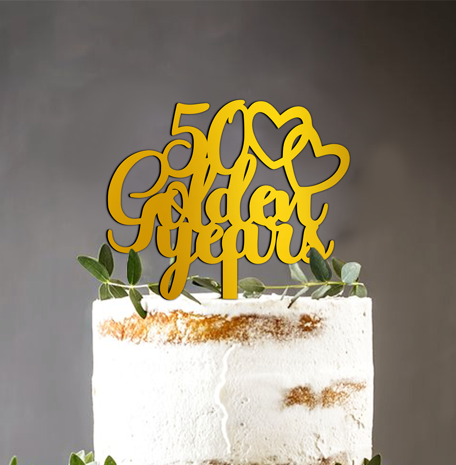 Cake Topper Aniversare - 50 Golden Years