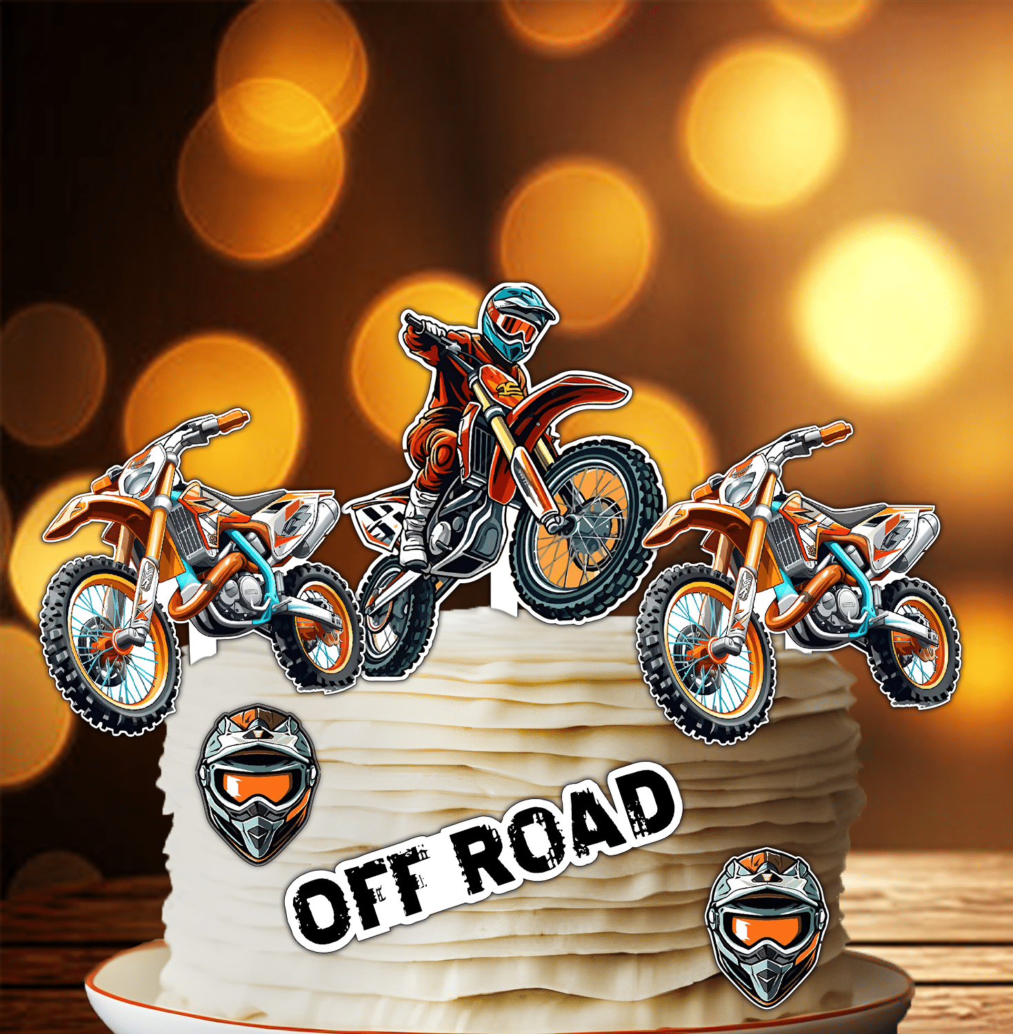 Set figurine tort, Motociclete Off Road