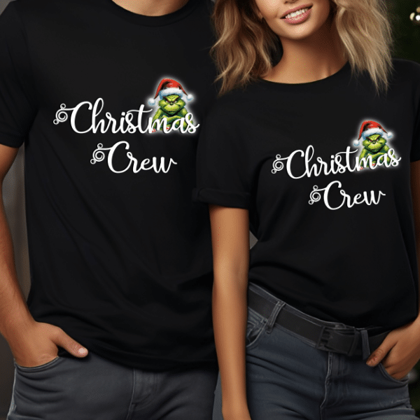 Set tricouri cuplu Christmas Crew WIN057