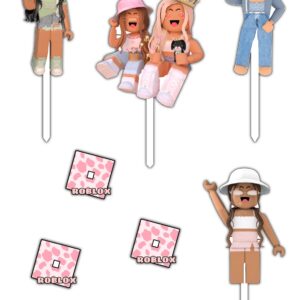 Alternative view of Set figurine tort, Roblox Girl
