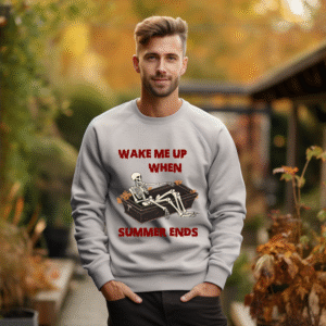 Alternative view of Bluza Unisex Halloween, Wake me up