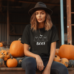 Tricou Unisex Halloween, BOO