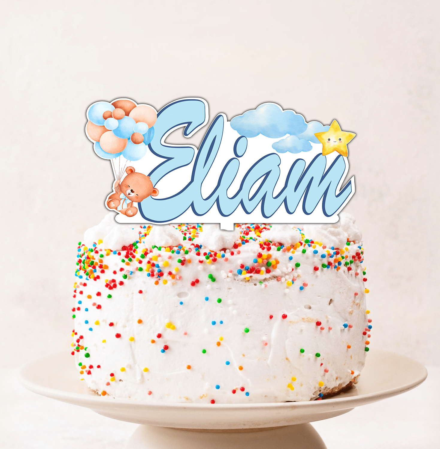 Cake Topper Personalizat Nume