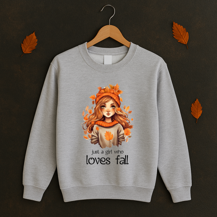 Bluza Unisex Toamna, Girl Fall - imagine 3