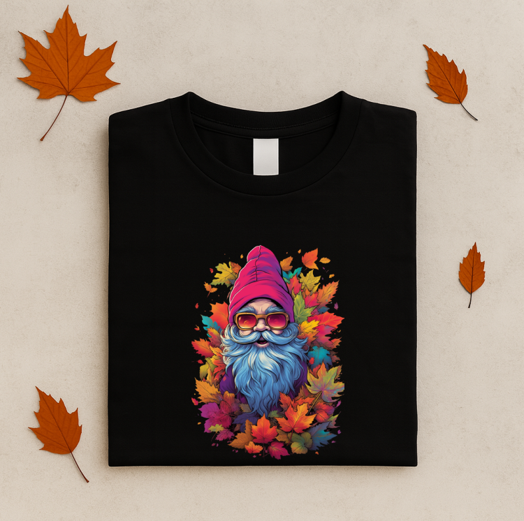 Tricou Unisex Toamna, Autumn Gnome - imagine 3