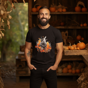 Tricou Unisex Toamna, Wolf Fall Leaves