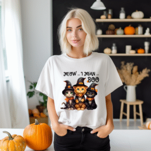Tricou Unisex Halloween Cats