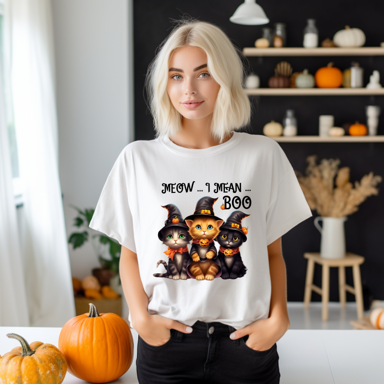 Tricou Unisex Halloween Cats