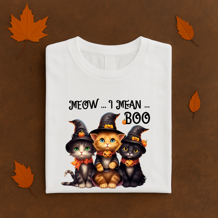 Tricou Unisex Halloween Cats - imagine 4