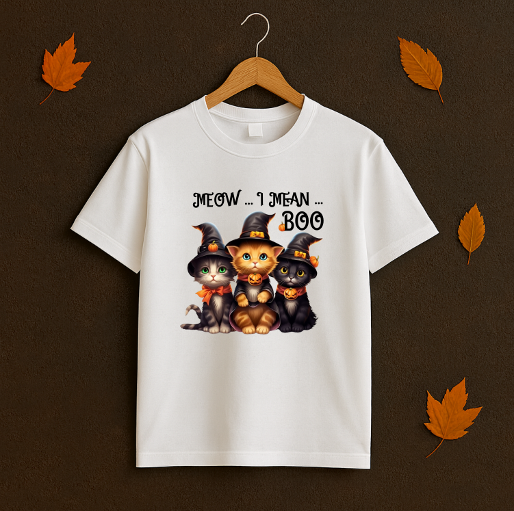 Tricou Unisex Halloween Cats - imagine 3