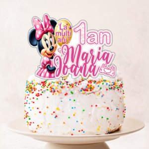 Cake Topper Personalizat Minnie Mouse