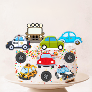 Set figurine tort, Masinute
