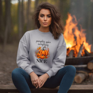 Alternative view of Bluza Unisex Toamna, Pumpkin Spice