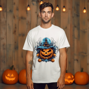 Alternative view of Tricou Unisex Halloween Pumpkin