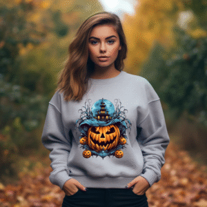 Alternative view of Bluza Unisex Halloween Pumpkin