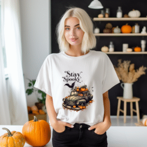 Alternative view of Tricou Unisex Halloween, Stay Spooky