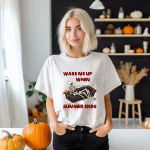 Alternative view of Tricou Unisex Halloween, Wake me up