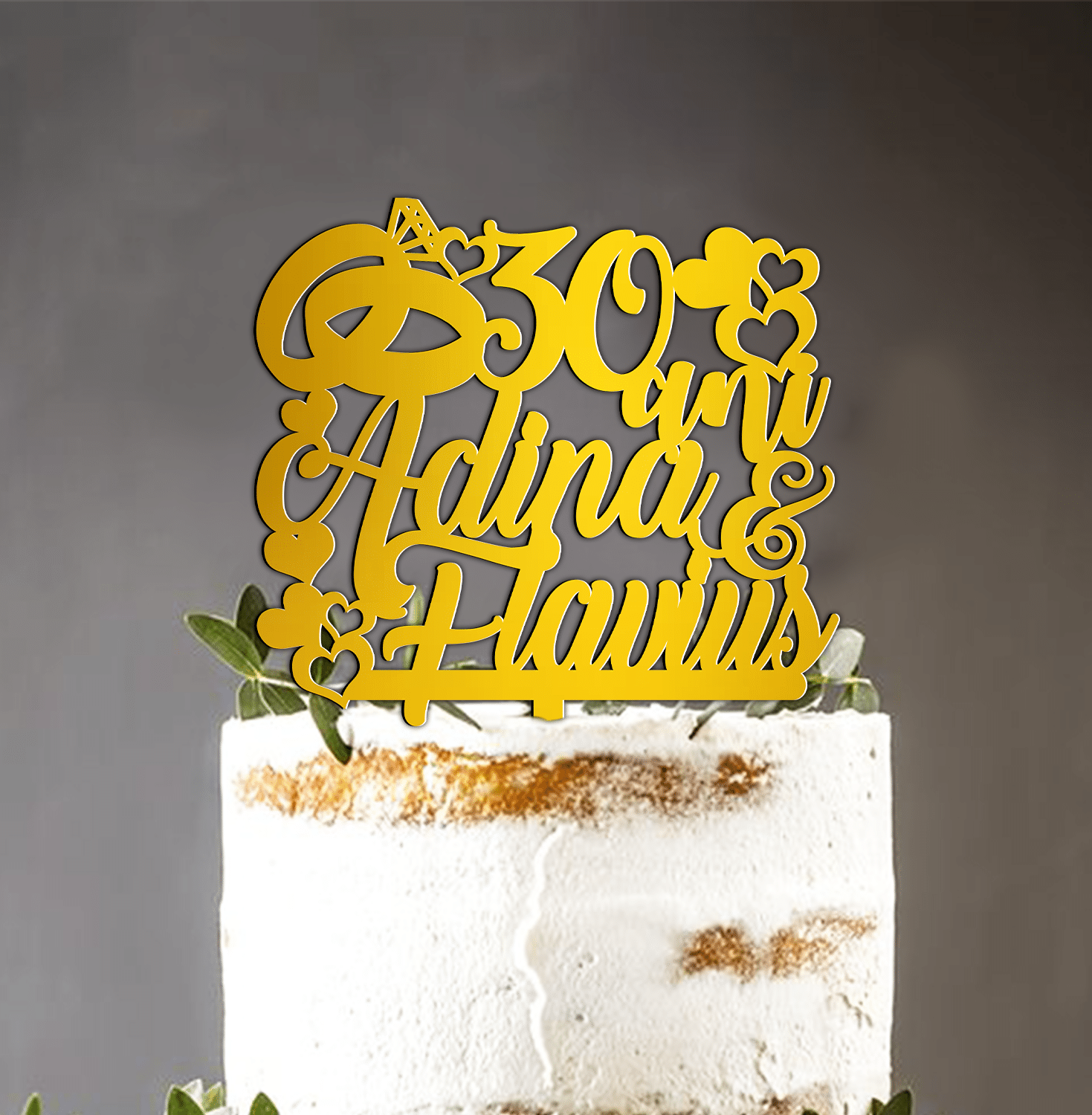 Cake Topper Nunta Personalizat