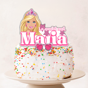 Cake Topper Personalizat La Multi Ani, Barbie