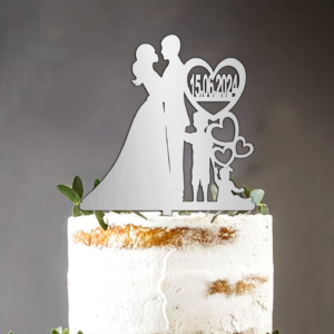 Cake Topper Nunta Miri, Copii si Data