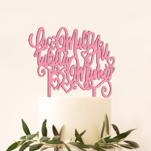 Cake Topper Aniversare - La Multi Ani Iubita Mama!