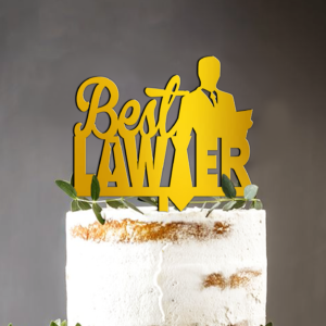 Cake Topper Best Lawyer