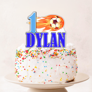 Cake Topper Personalizat Fotbal