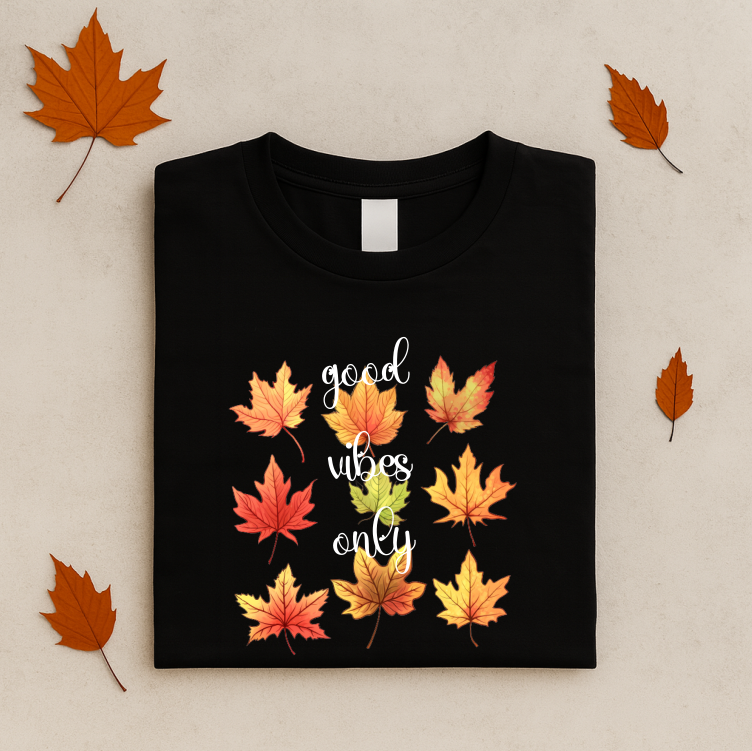 Tricou Unisex Toamna, Good Vibes Only - imagine 4