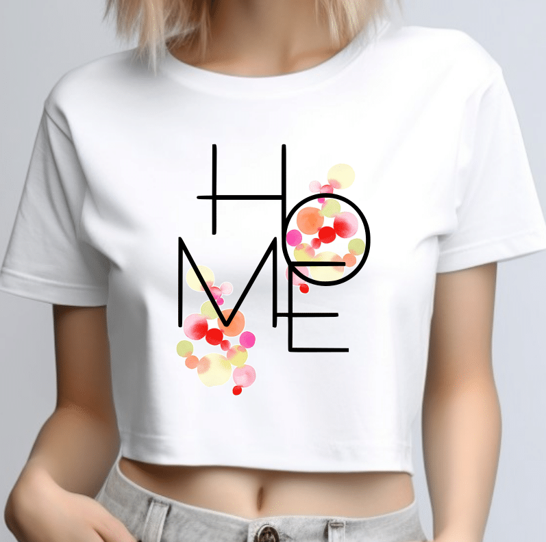 Tricou Dama, Crop Top Minimalist, HOME, MIN005