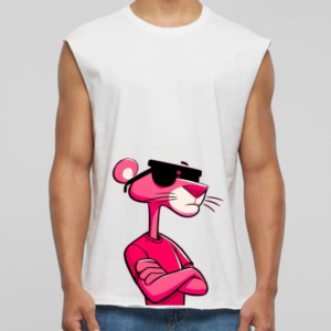 Tricou Barbat Sleeveless, Cartoon Pink Panter CART021
