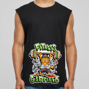 Tricou Barbat Sleeveless, Cartoon Fitness Garfield CART006