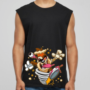 Tricou Barbat Sleeveless, Cartoon Tasmanian Devil CART001