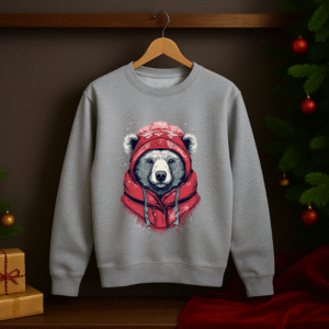 Alternative view of Bluza Unisex Winter Bear