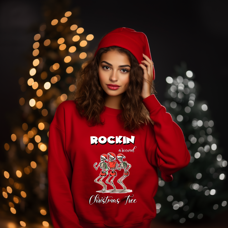 Bluza Unisex Rockin’ around the Christmas tree - imagine 3