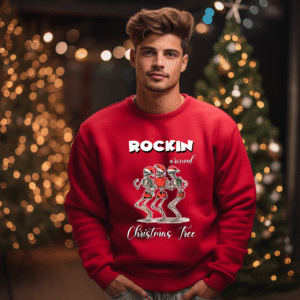 Alternative view of Bluza Unisex Rockin’ around the Christmas tree