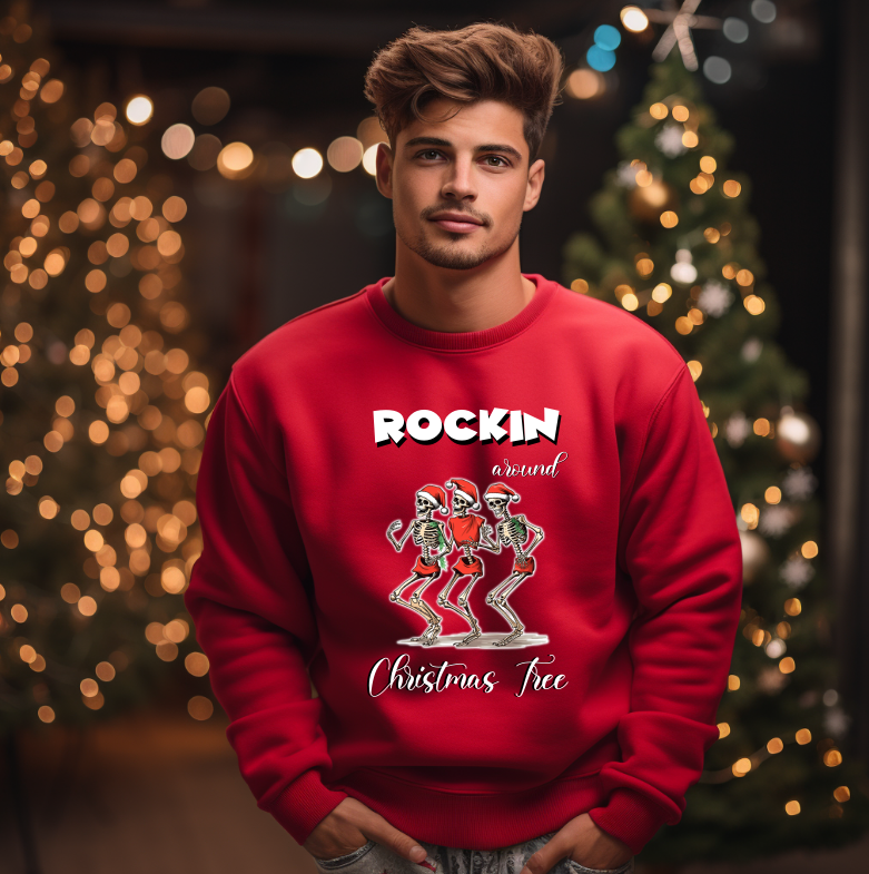 Bluza Unisex Rockin’ around the Christmas tree - imagine 2